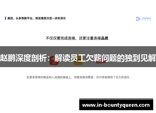 赵鹏深度剖析:解读员工欠薪问题的独到见解 赵鹏深度剖析:解读员工欠薪问题的独到见解